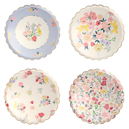 English Garden Dinner Plates (x8)