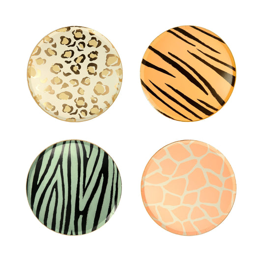 Safari Animal Print Side Plates (x8)