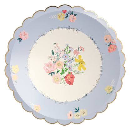 English Garden Dinner Plates (x8)