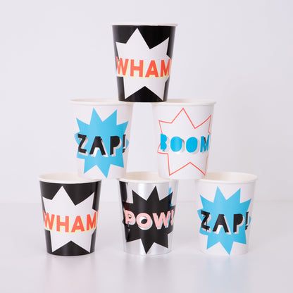 Superhero Cups (x8)