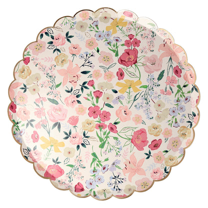 English Garden Dinner Plates (x8)