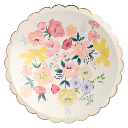 English Garden Dinner Plates (x8)