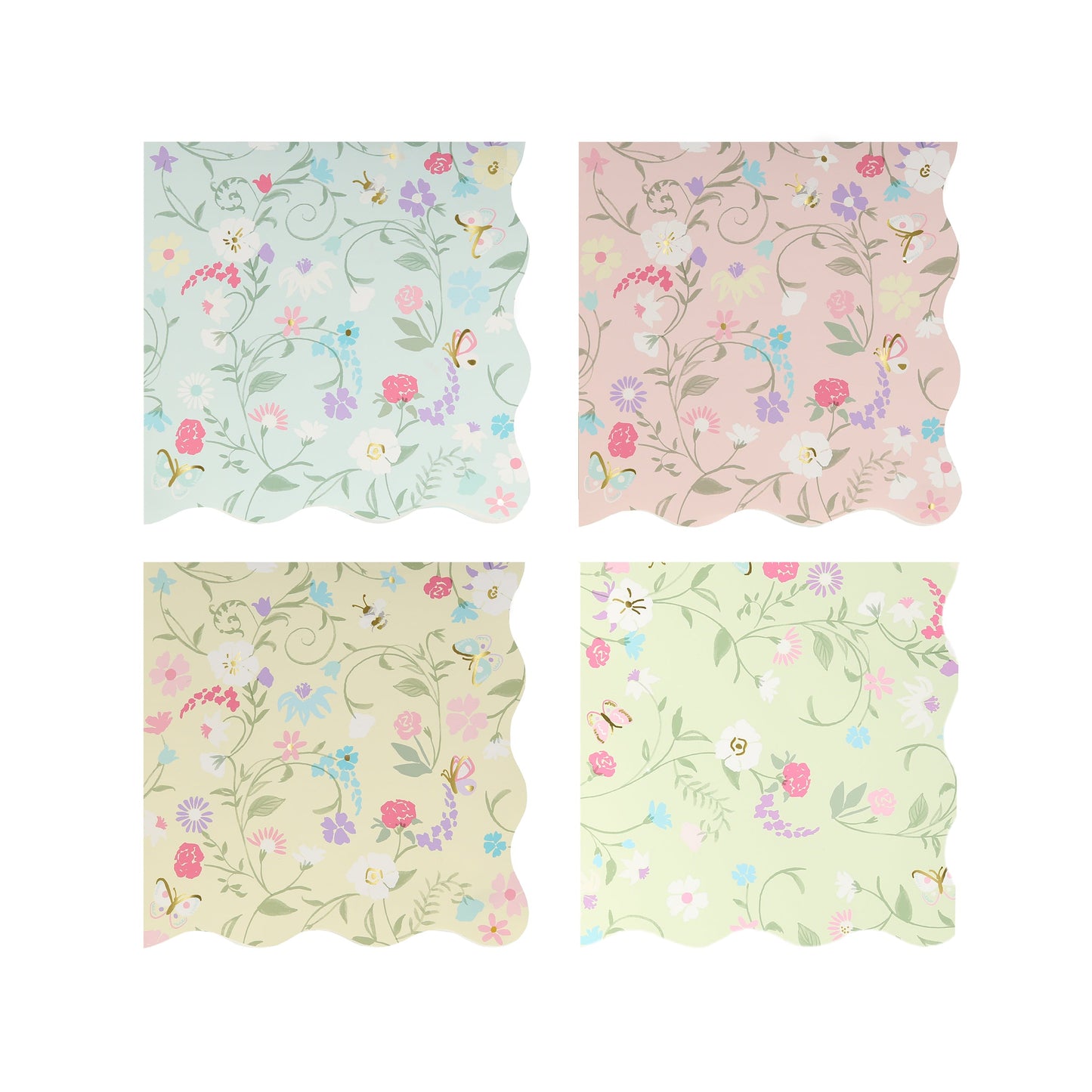 Ladurée Paris Small Floral Napkins (x16)