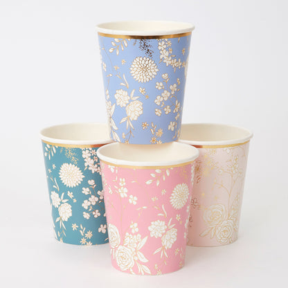 English Garden Party Cups (x8)