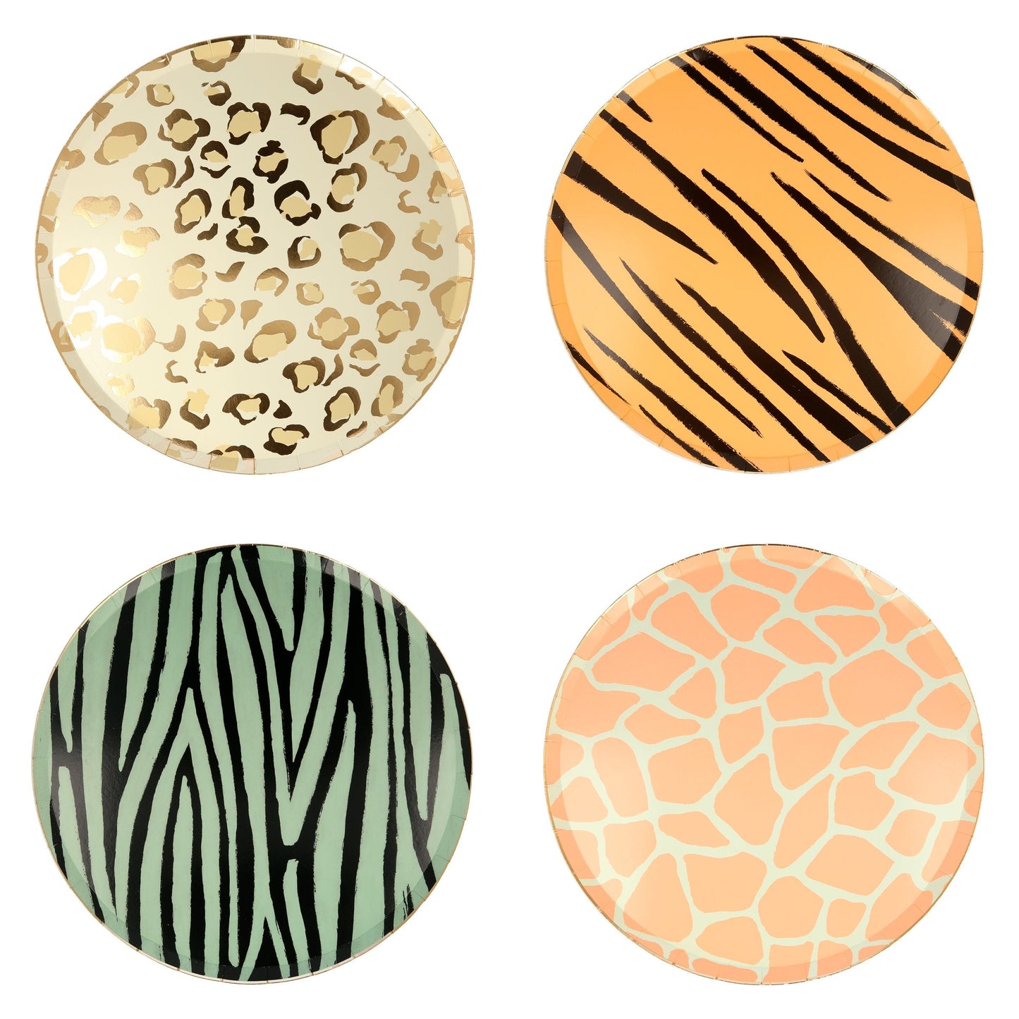 Safari Animal Print Dinner Plates (x8)