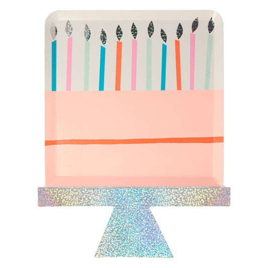 Birthday Cake Plates (x8)