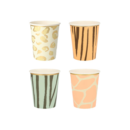 Safari Animal Print Party Cups (x8)