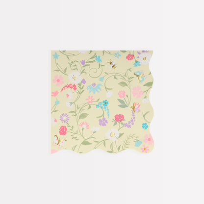 Ladurée Paris Small Floral Napkins (x16)